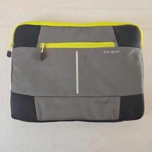 Targus 14" Bex II Laptop Sleeve NWOT Gray and Yellow